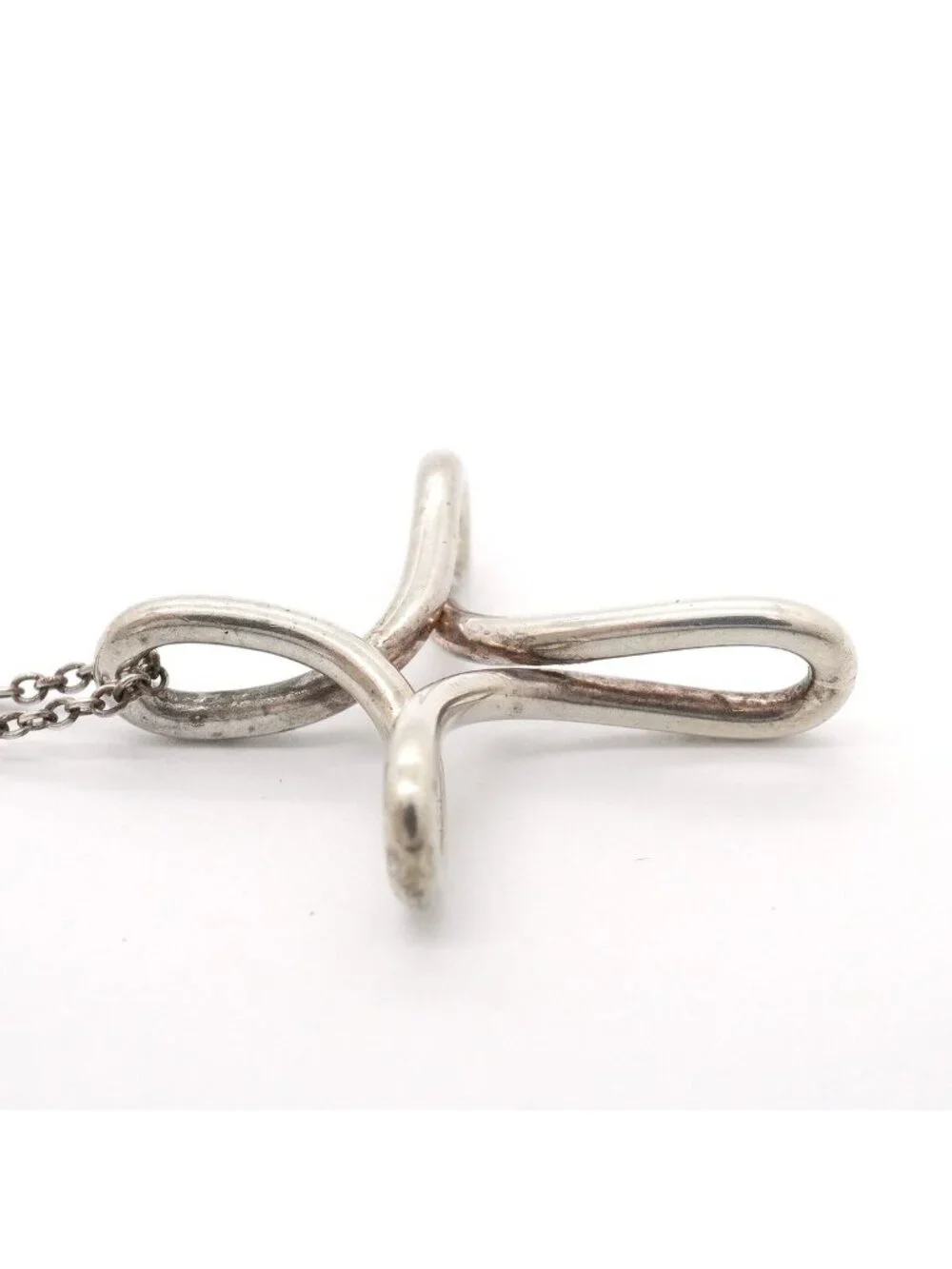 Tiffany & Co Necklace Open Cross Silver